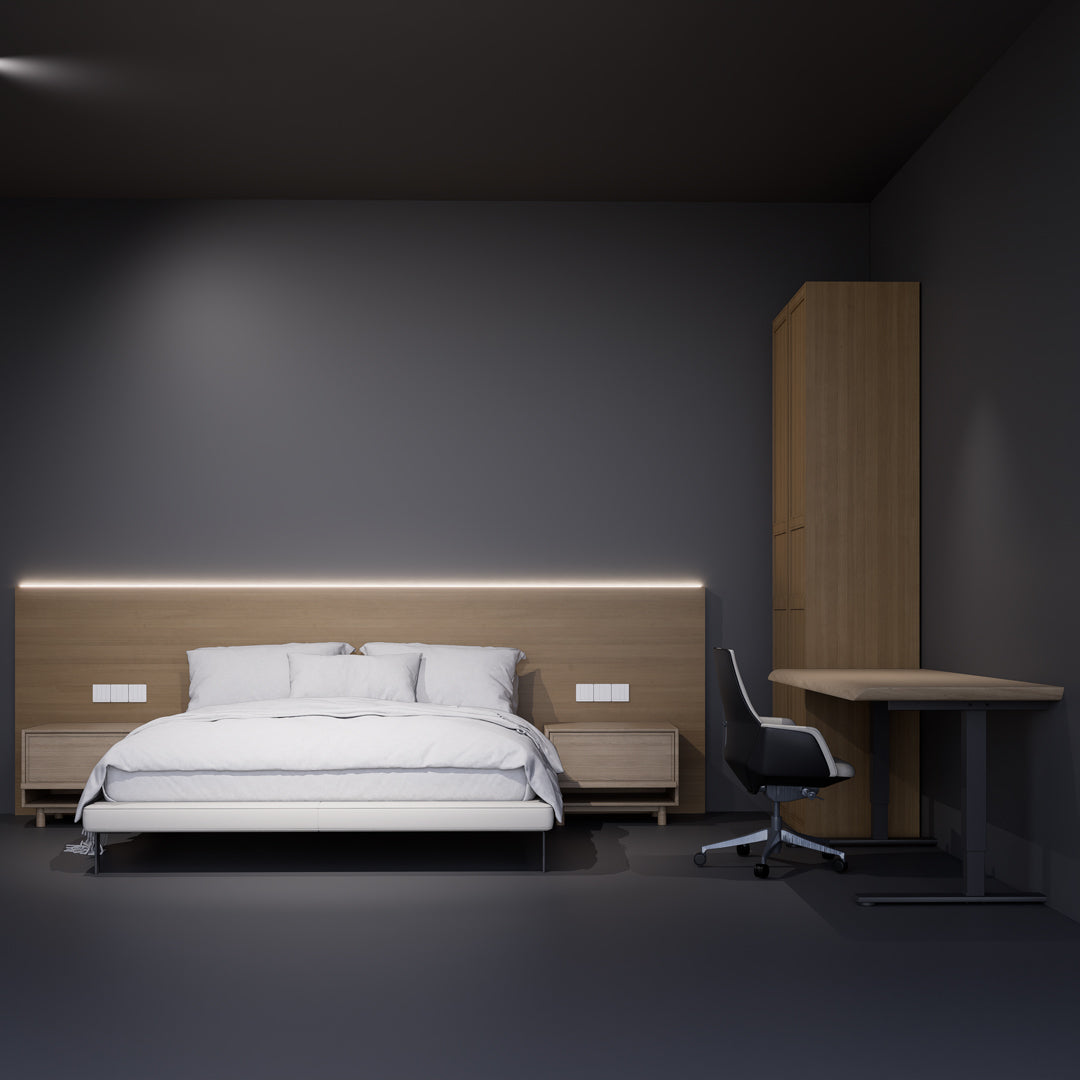 Bedroom Function Bundle-Wardrobe + Bedside Table + Desk