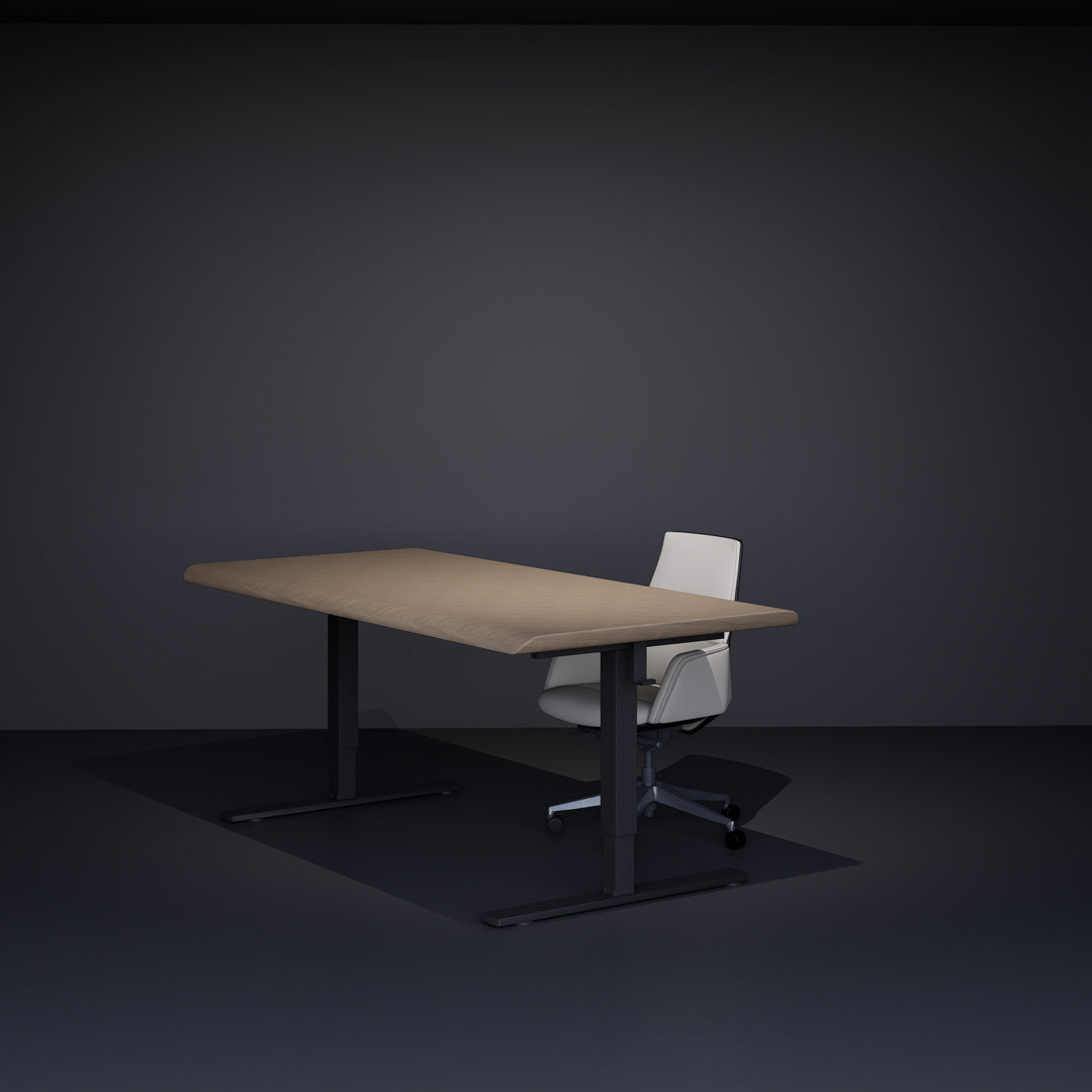 Desk Module-Work Desk, includes Work Surface, Power Outlet Port(s), and Foot Clearance (for Chair)